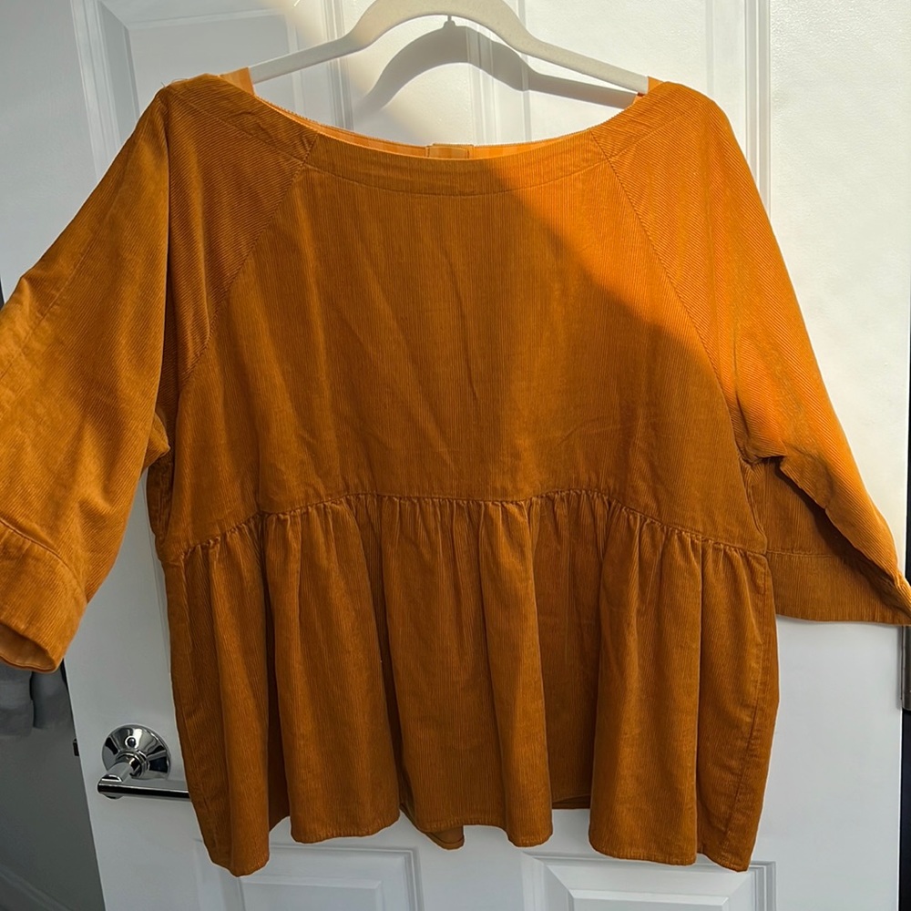 Anthropologie corduroy blouse